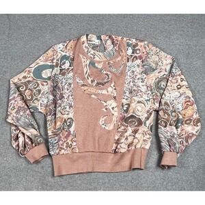 Vintage Philippe Marques Sweater M/10? 80s Fashion Banded Hem Grandmacore